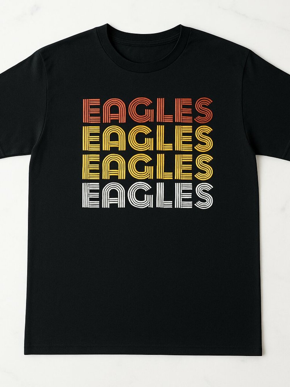Eagles Graphic T-Shirt Black Retro Music Inspired Tee Unisex Vintage Style